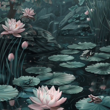 Frog Lake 40x40cm - Diamond Painting
